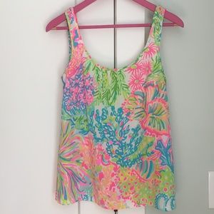 Lilly Pulitzer Cosmos Top in Lovers Coral
